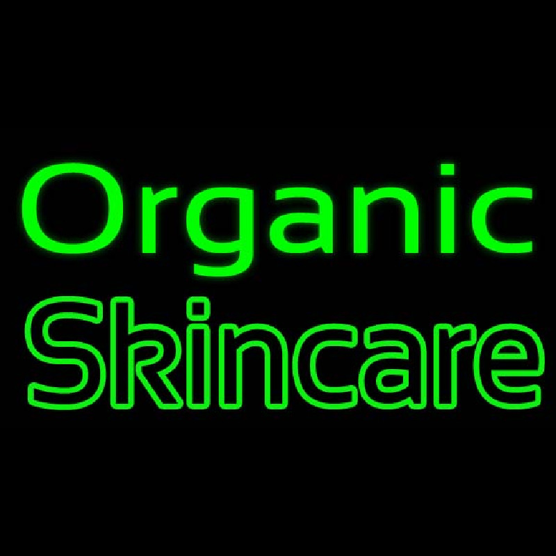 Green Organic Skincare Enseigne Néon