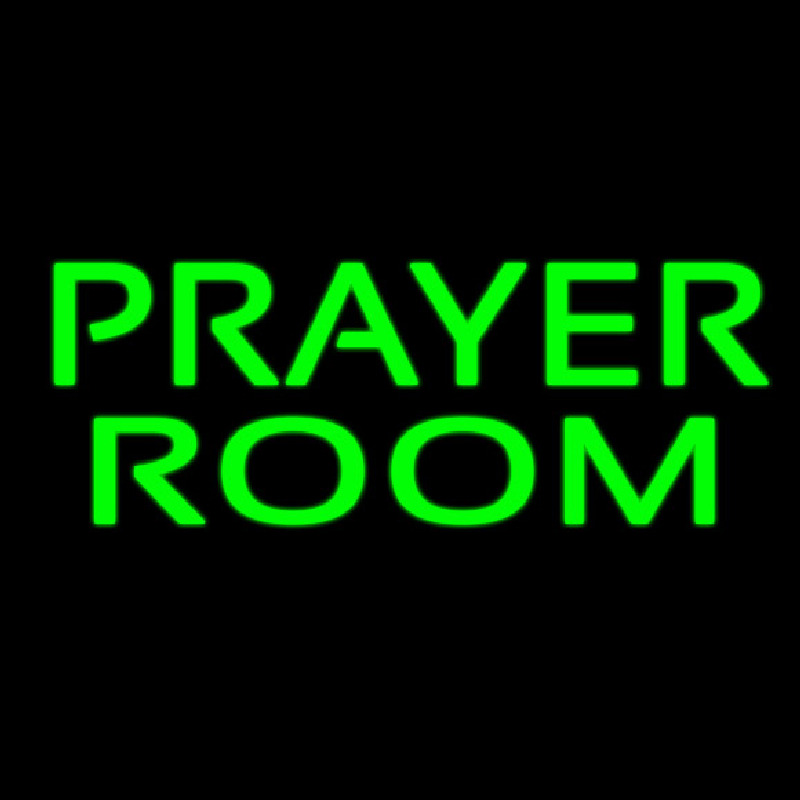 Green Prayer Room Enseigne Néon