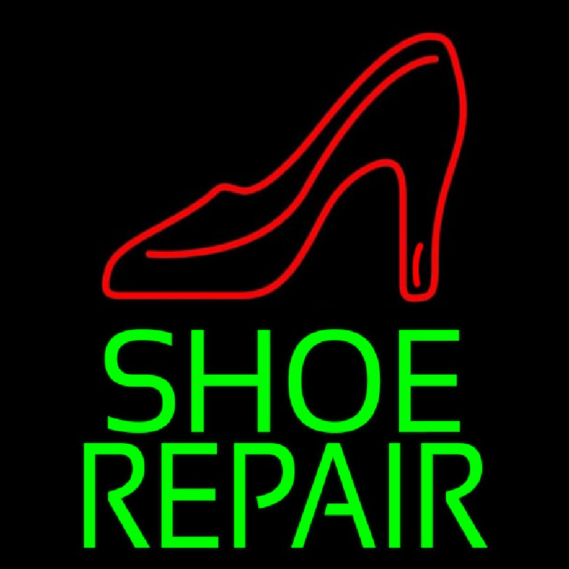 Green Shoe Repair Enseigne Néon