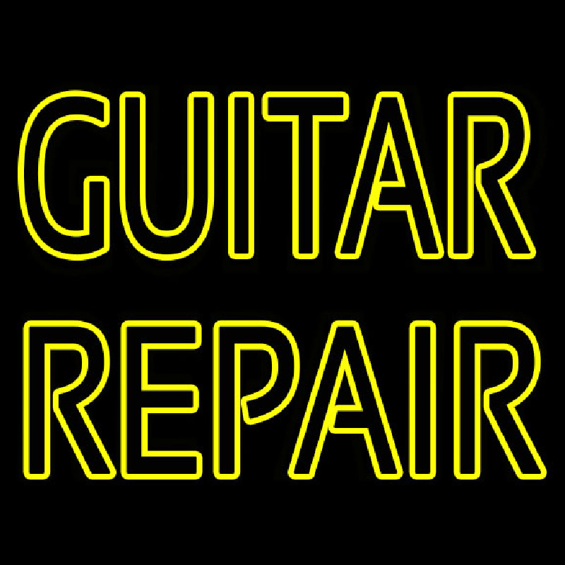 Guitar Repair Enseigne Néon