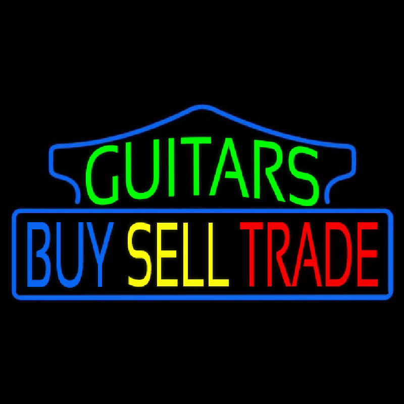 Guitars Buy Sell Trade 1 Enseigne Néon