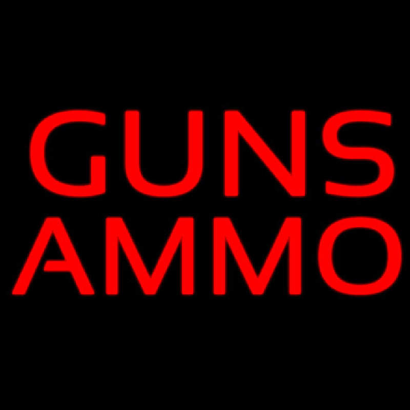 Guns Ammo Enseigne Néon