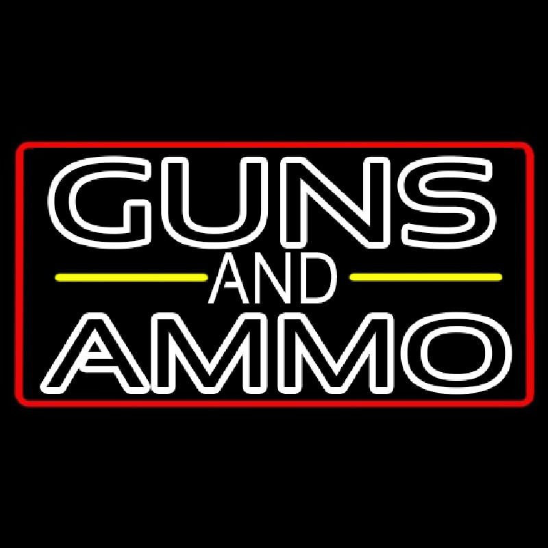 Guns And Ammo Enseigne Néon