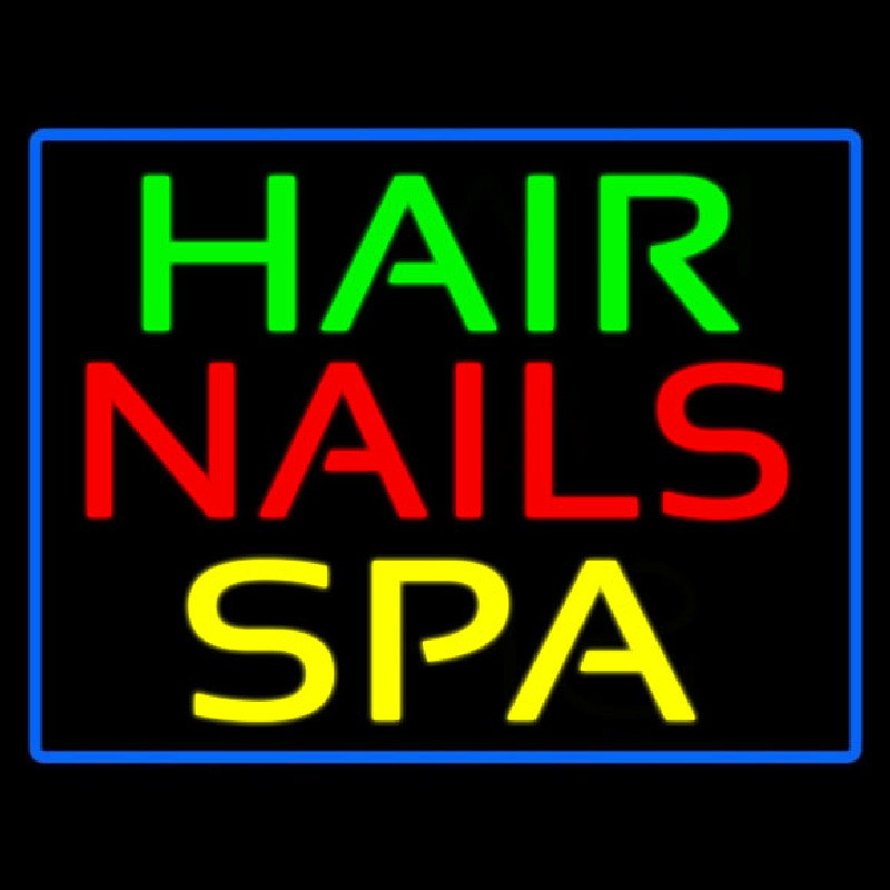 Hair Nails Spa Enseigne Néon