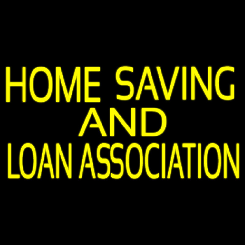 Home Saving And Loan Association Enseigne Néon