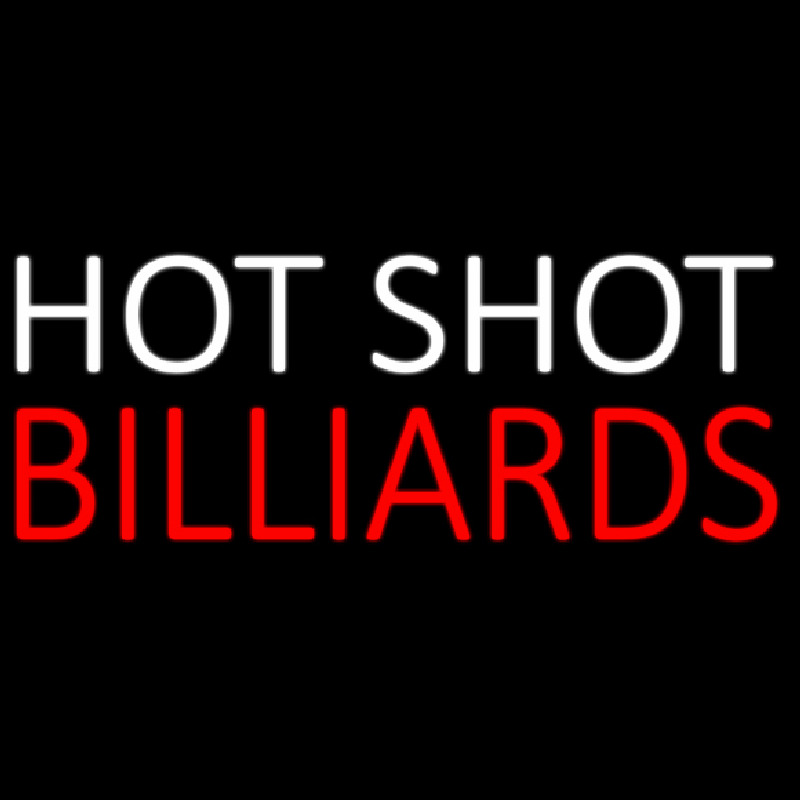 Hot Shot Billiards 2 Enseigne Néon