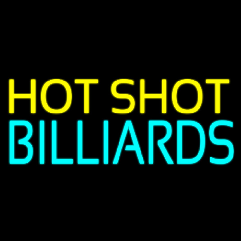 Hot Shot Billiards 3 Enseigne Néon