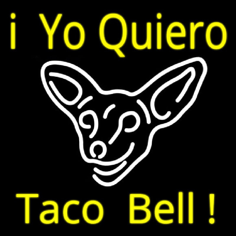 I Yo Quiero Taco Bell Enseigne Néon