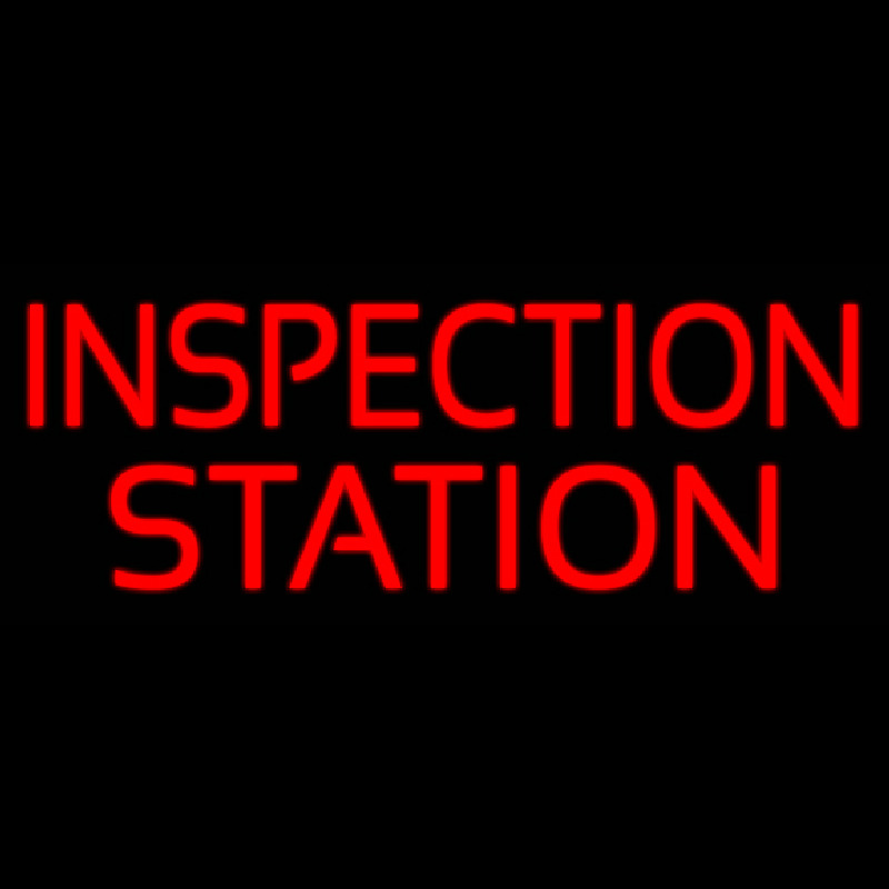 Inspectin Station Enseigne Néon