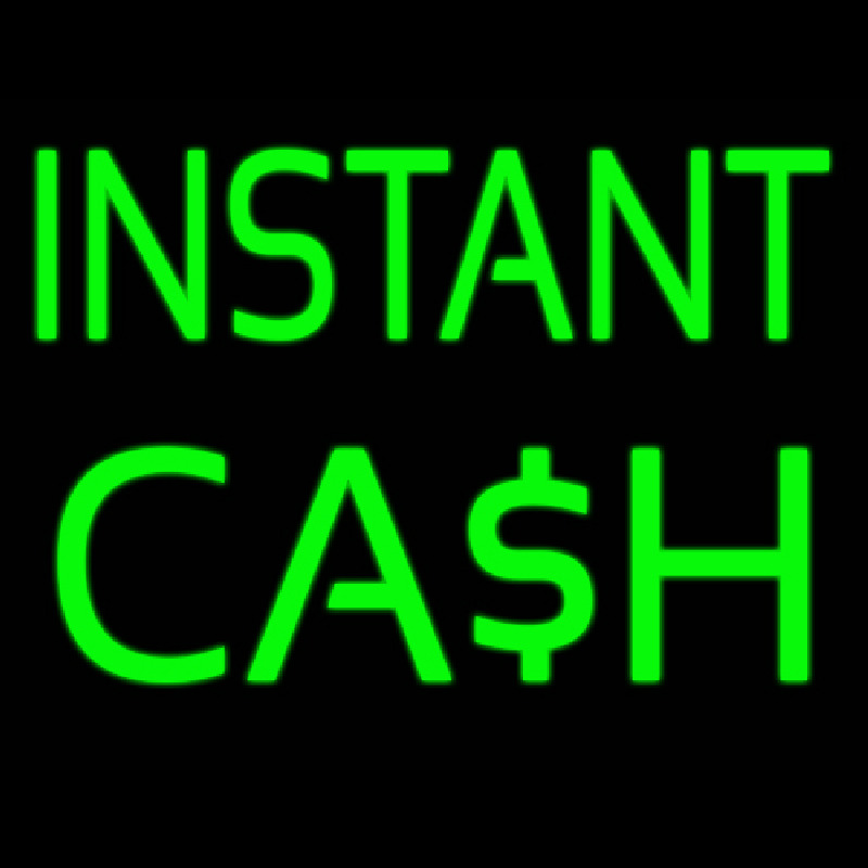 Instant Cash Enseigne Néon