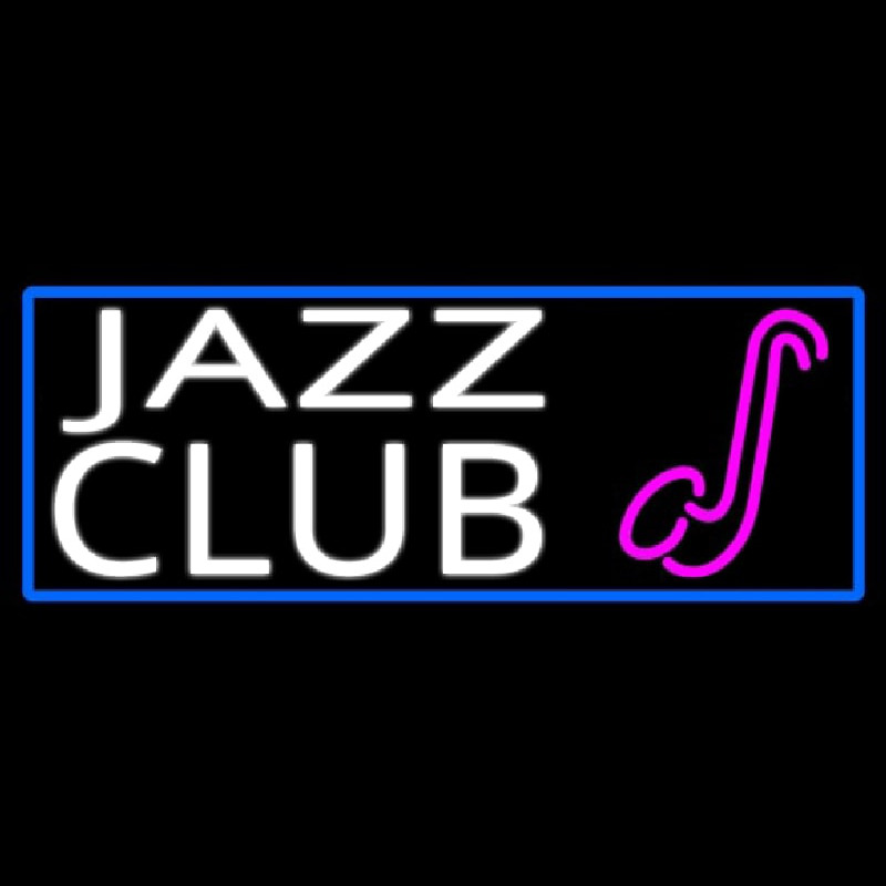 Jazz Club With Sa ophone Enseigne Néon