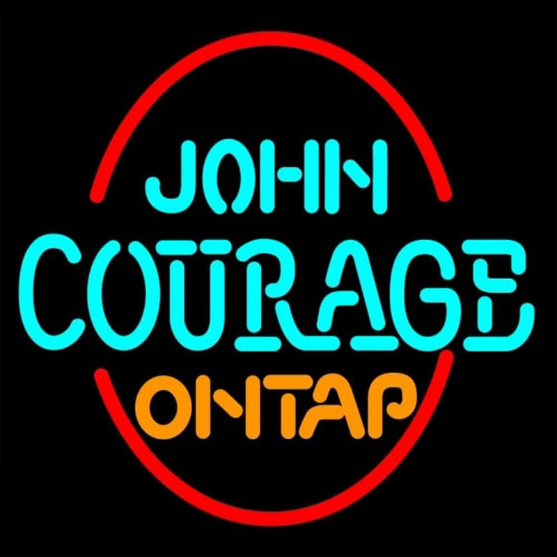 John Courage On Tap Enseigne Néon