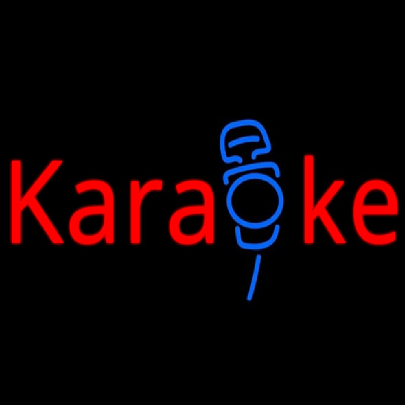 Karaoke Mike Enseigne Néon