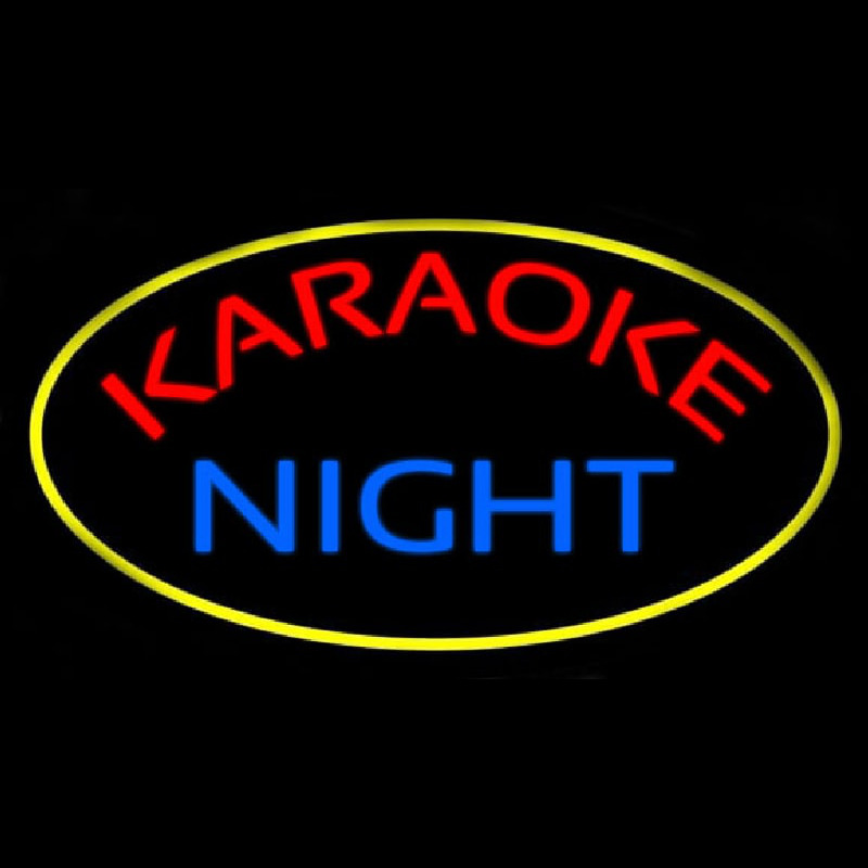 Karaoke Night Colorful 1 Enseigne Néon