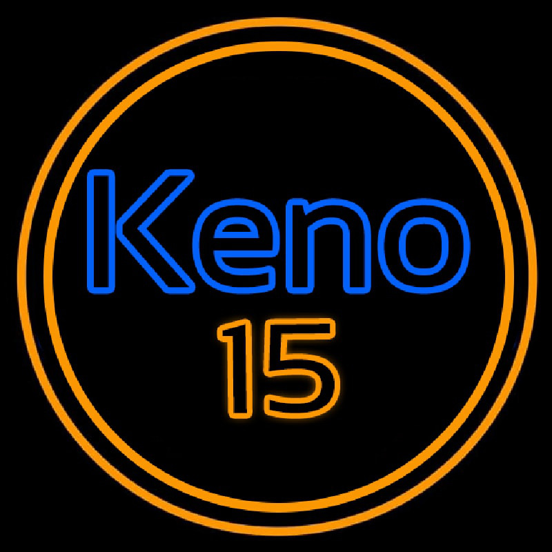 Keno 15 4 Enseigne Néon