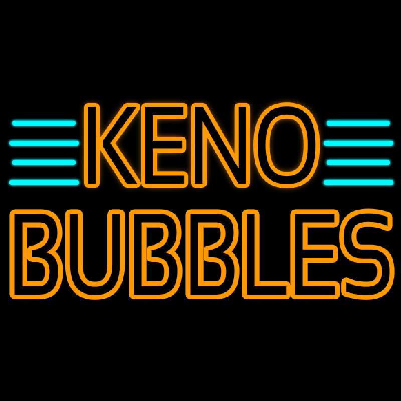 Keno Bubbles1 Enseigne Néon