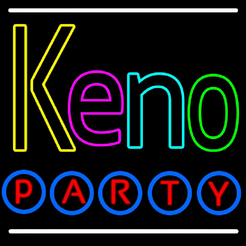 Keno Party 2 Enseigne Néon