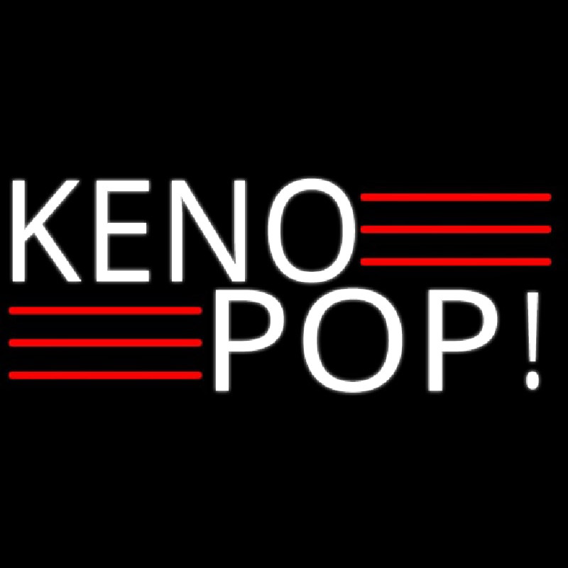 Keno Pop 2 Enseigne Néon