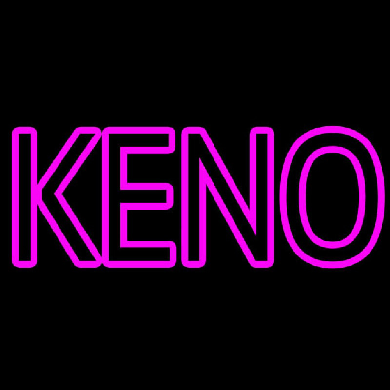 Keno With Outline Enseigne Néon