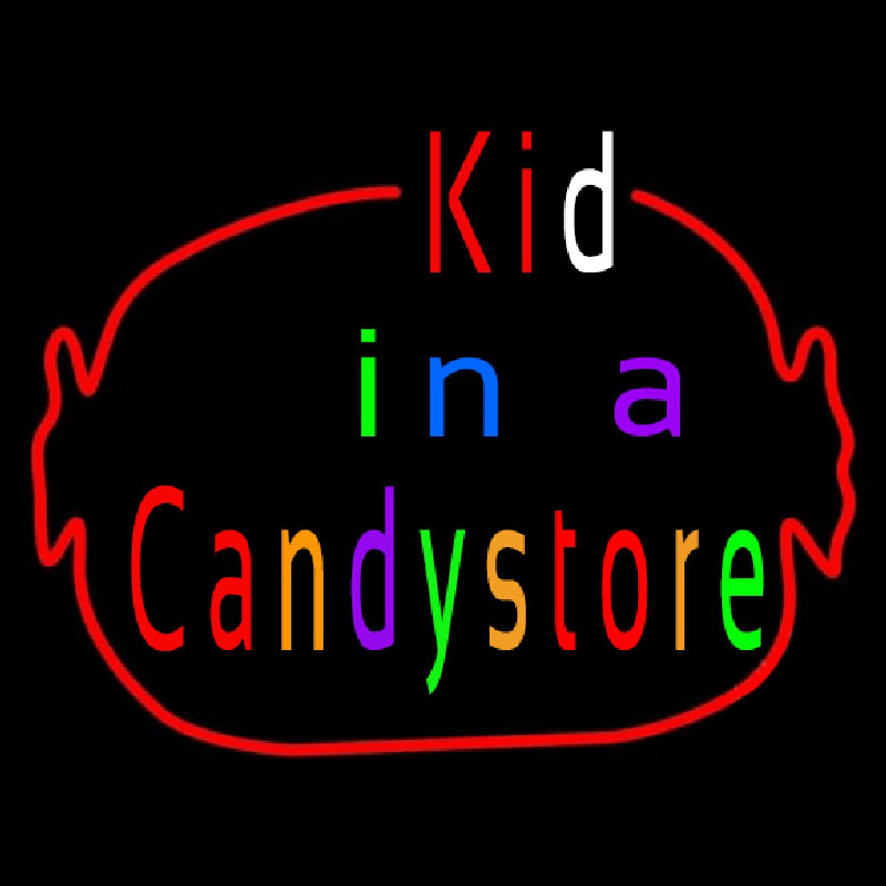 Kid In A Candy Store Enseigne Néon