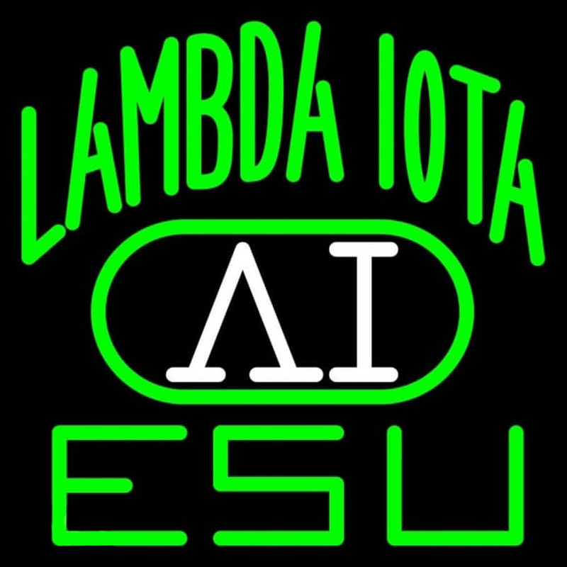 Lambda Iota Logo Enseigne Néon