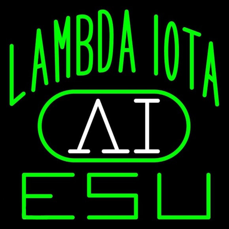 Lambda Iota Logo Enseigne Néon