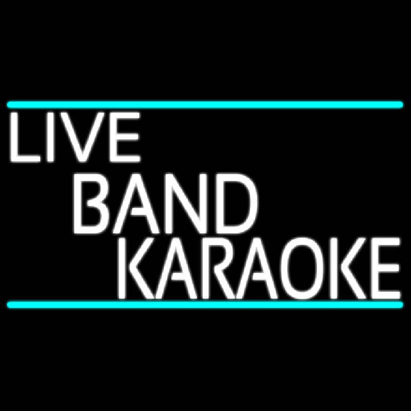 Live Band Karaoke Enseigne Néon