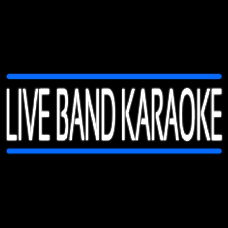 Live Band Karaoke Enseigne Néon