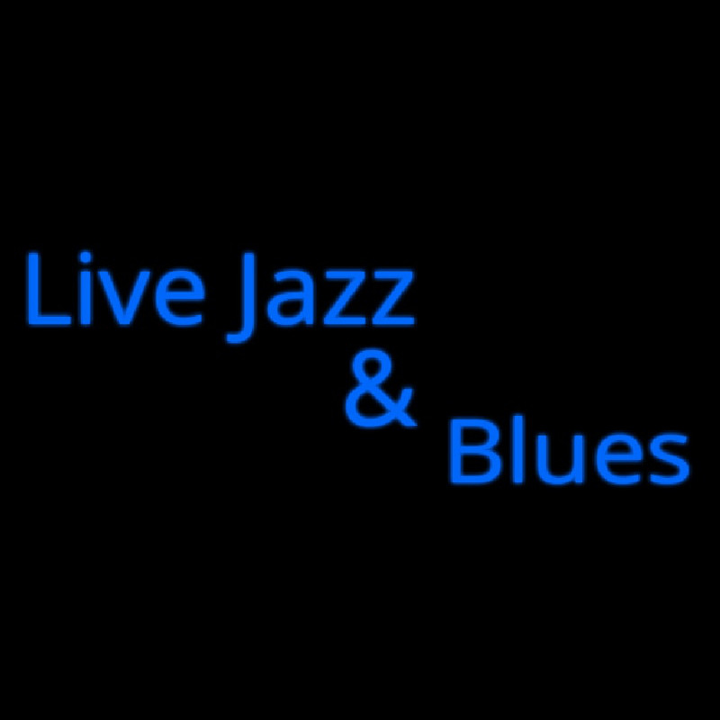 Live Jazz And Blues Enseigne Néon