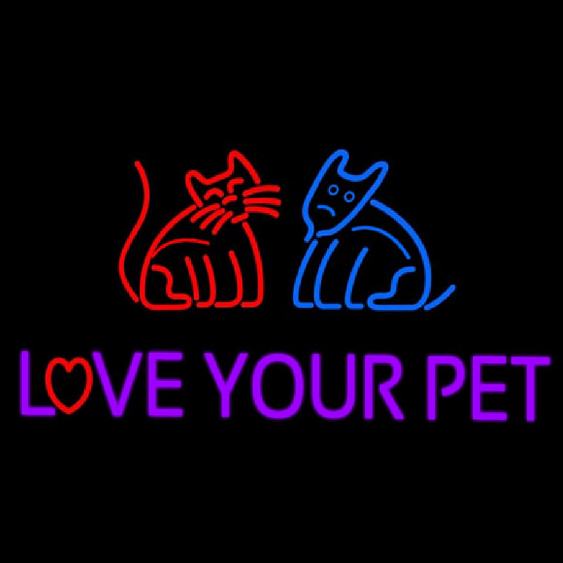 Love Your Pet Enseigne Néon