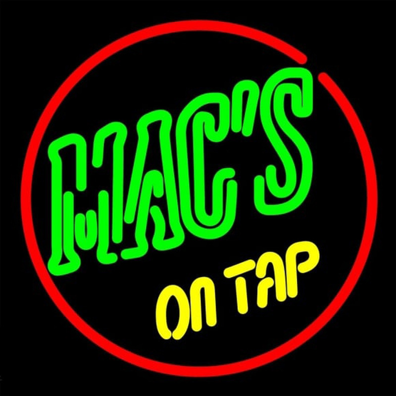 Macs On Tap Enseigne Néon