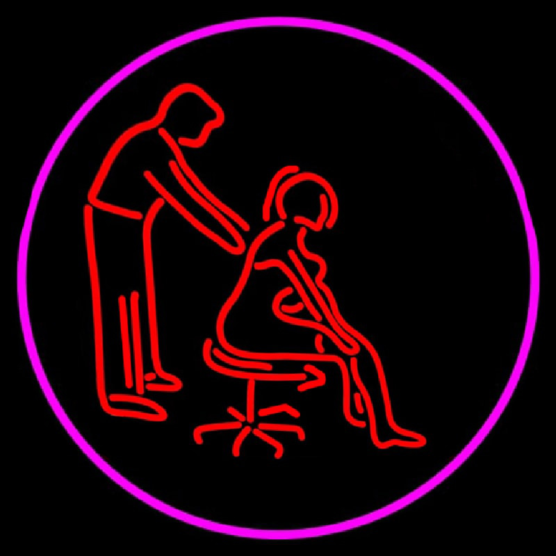 Male Female Massage Logo Enseigne Néon