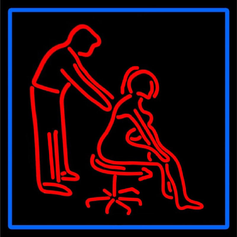 Male Female Massage Logo Enseigne Néon