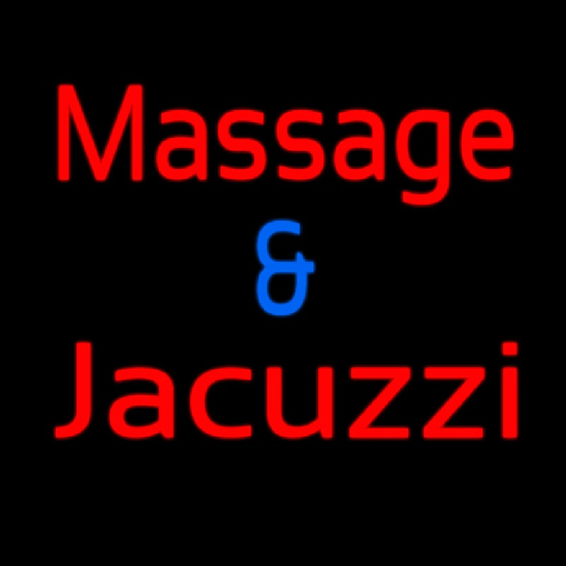 Massage And Jacuzzi Neo Sign Enseigne Néon