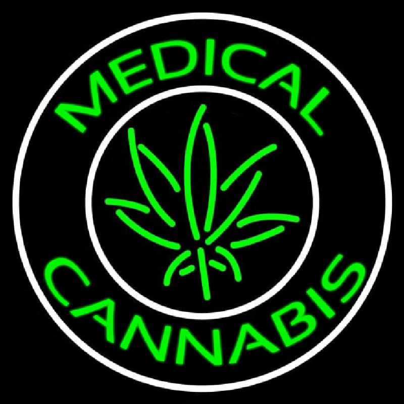 Medical Cannabis With Logo Enseigne Néon