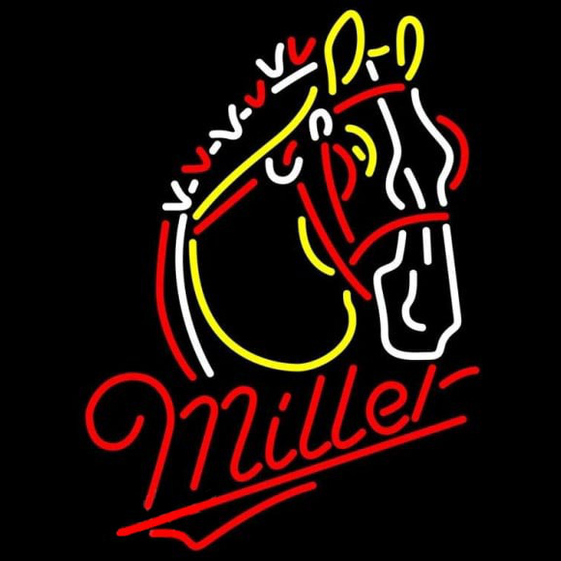 Miler Horse Beer Sign Enseigne Néon