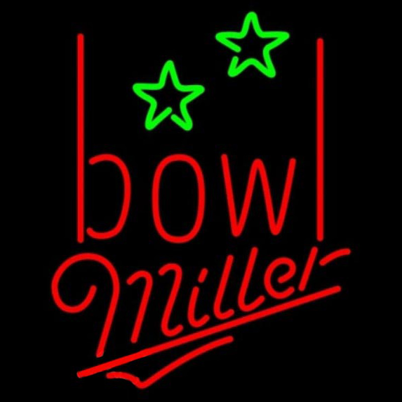 Miller Bowling Alley Beer Sign Enseigne Néon