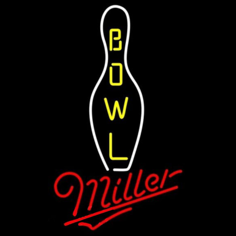 Miller Bowling Beer Sign Enseigne Néon