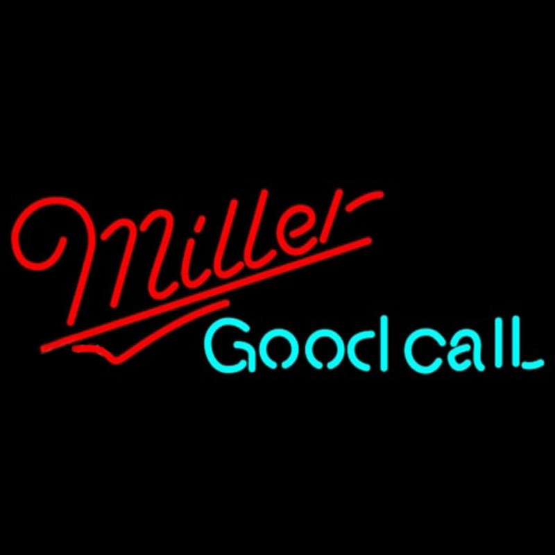 Miller Good Call Beer Sign Enseigne Néon