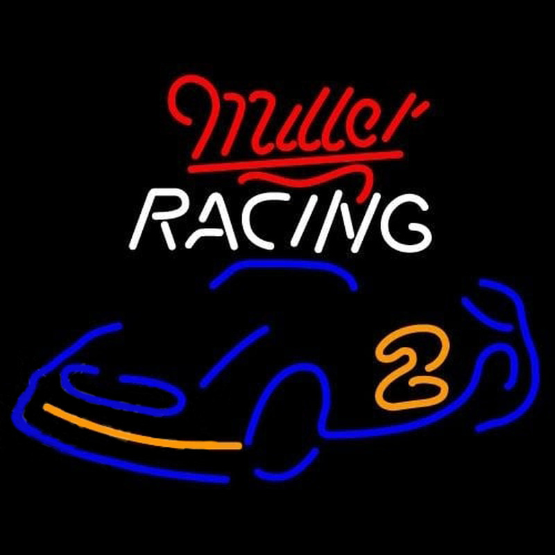 Miller Racing Rusty Wallace Car Beer Sign Enseigne Néon