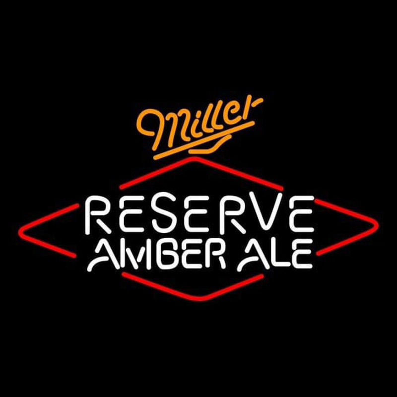 Miller Reserve Amber Ale Beer Sign Enseigne Néon