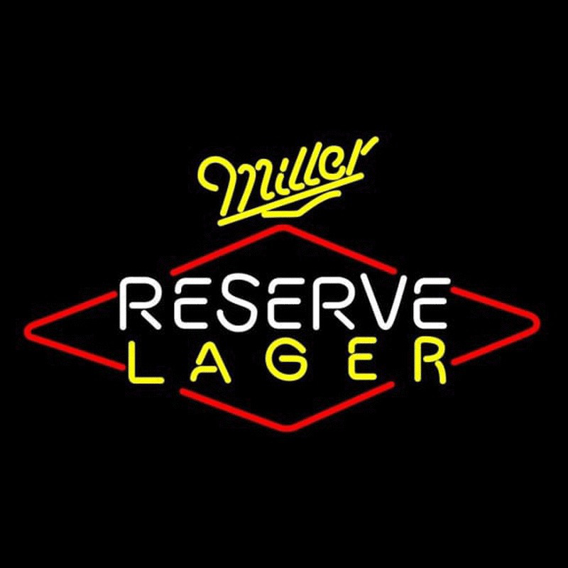 Miller Reserve Lager Beer Sign Enseigne Néon