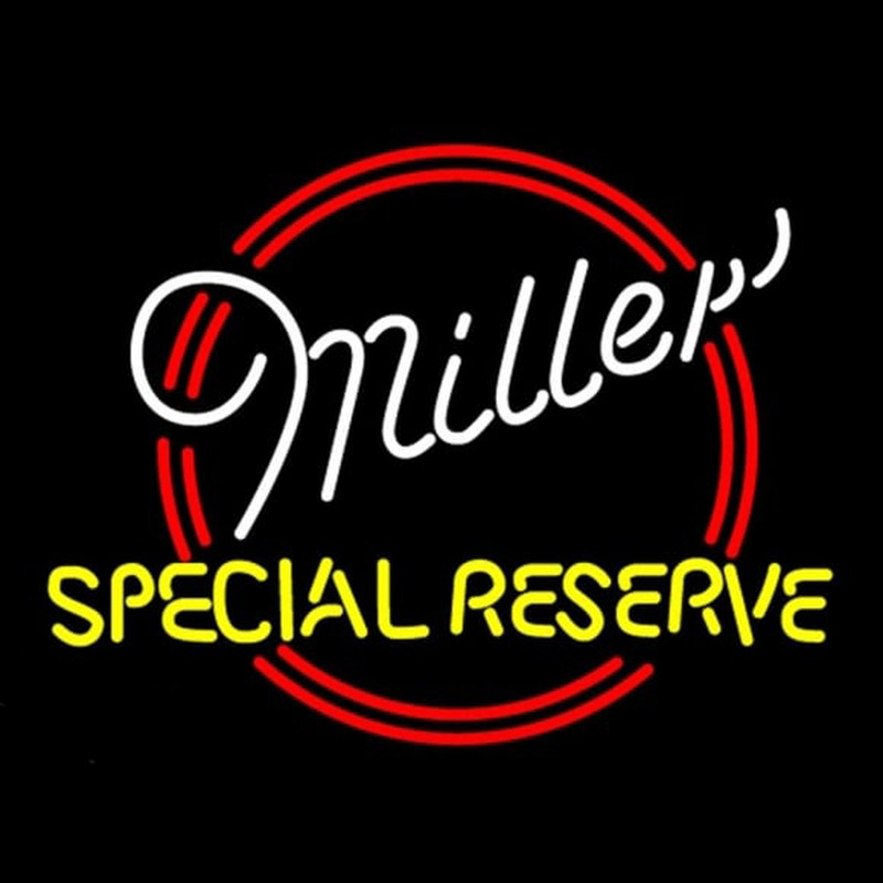 Miller Special Reserve Beer Sign Enseigne Néon