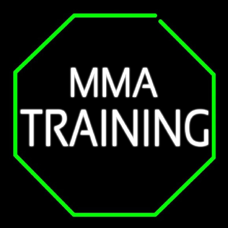 Mma Training Martial Arts Enseigne Néon