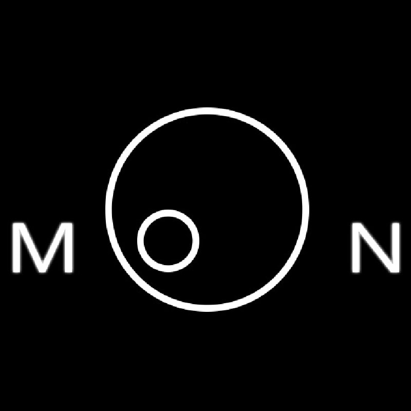 Moon Logo Enseigne Néon