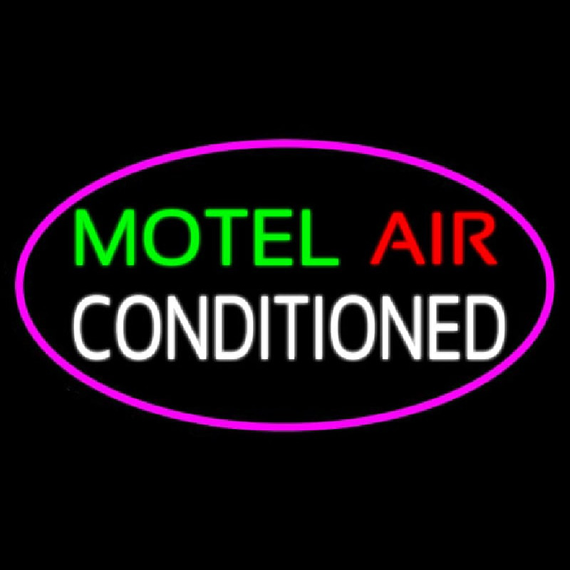 Motel Air Conditioned Enseigne Néon