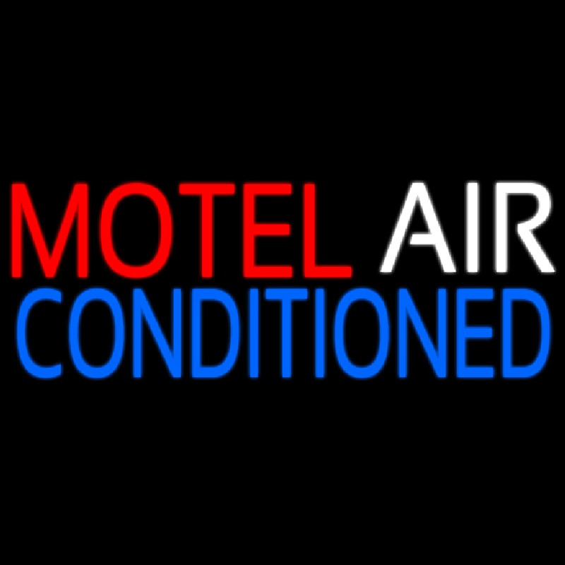 Motel Air Conditioned Enseigne Néon