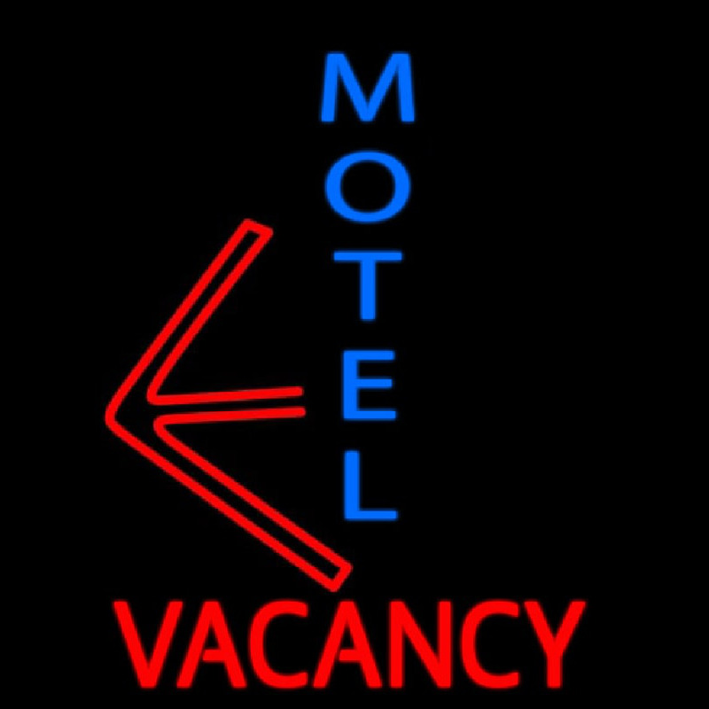 Motel Vacancy With Arrow Enseigne Néon