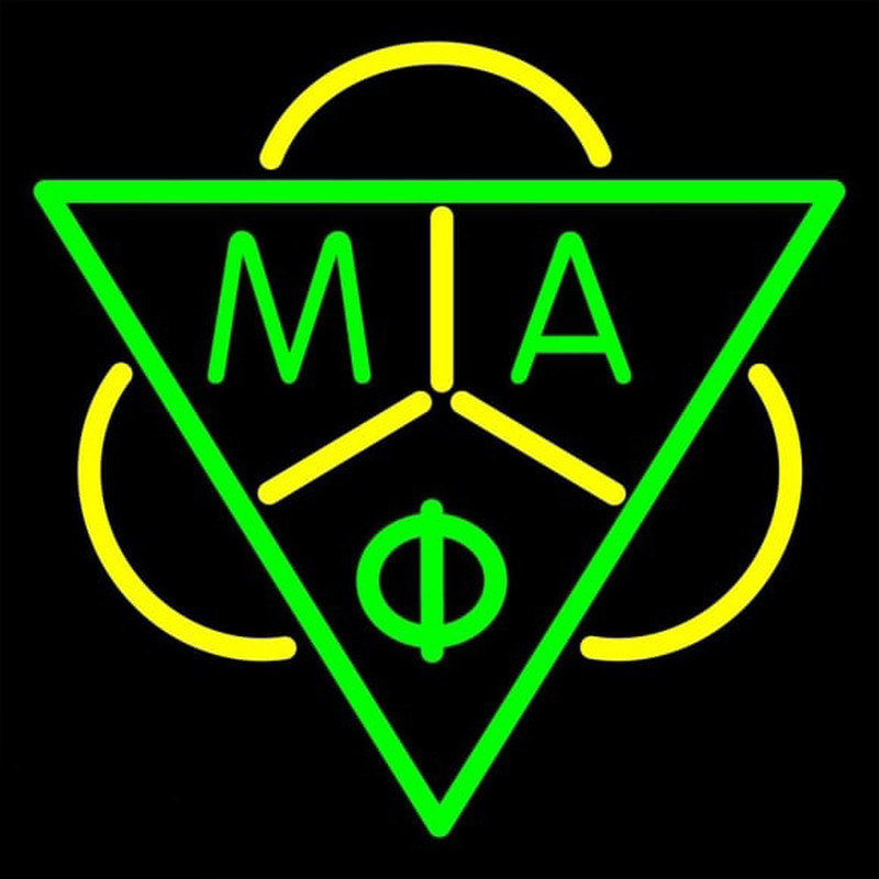 Mu Alpha Phi Logo Enseigne Néon