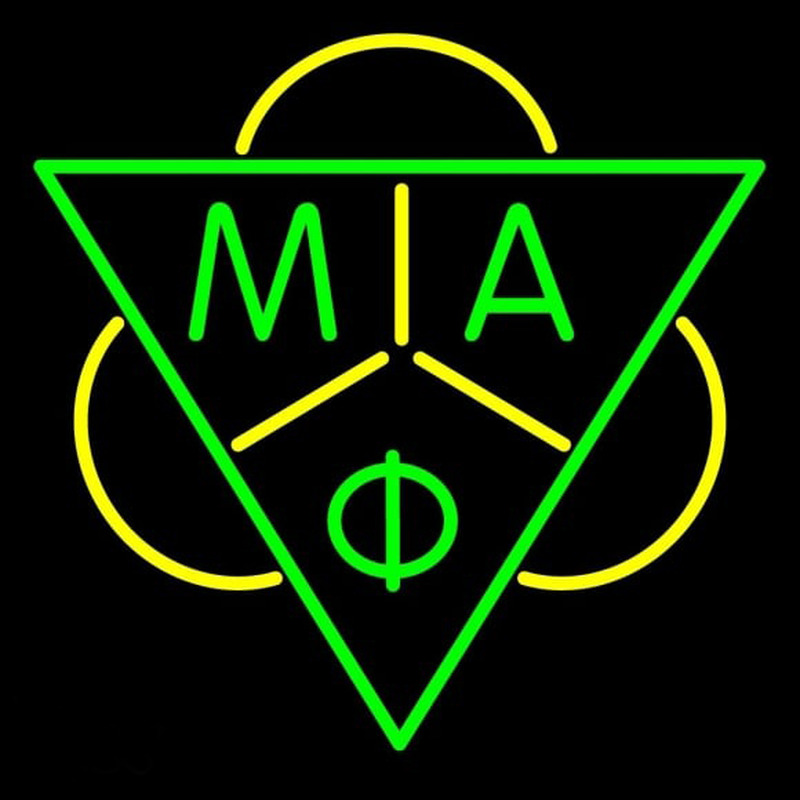 Mu Alpha Phi Logo Enseigne Néon